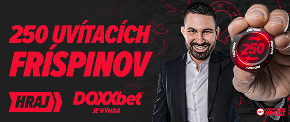 DOXXbet Uvítací bonus až 250 fríspinov